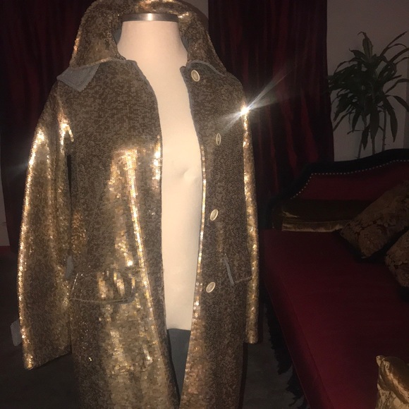 Authentic Max Mara Sequined Coat - Picture 2 of 8